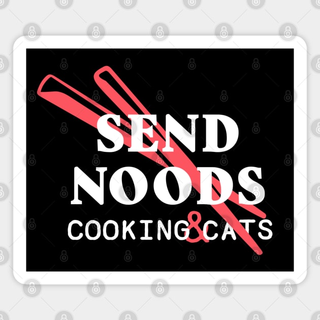 Send Noods ASAP Combo White Magnet by CloudWalkerDesigns